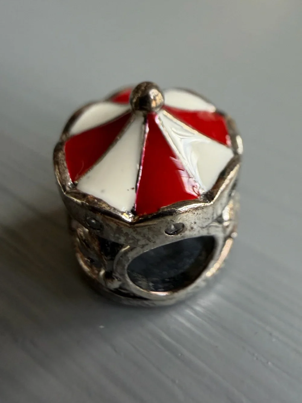 Carousel Charm Bead sterling Silver